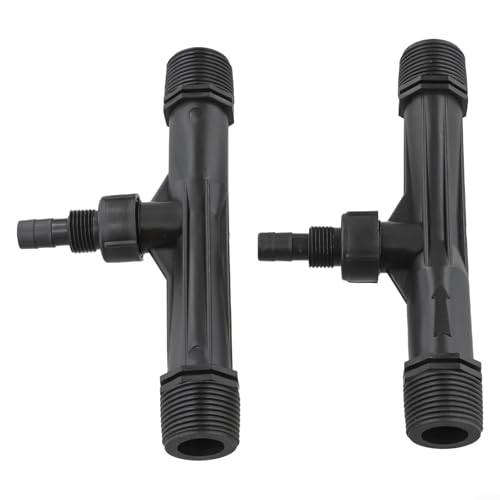 Venturi Lot de 2 injecteurs d'engrais pour systèmes d'irrigation 2,5 cm Utilisation agricole et jardin pour livraison ciblée d'engrais avec plastique résistant
