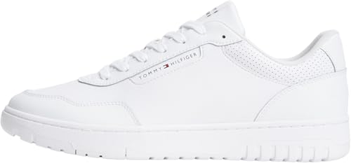 Tommy Hilfiger Th Basket Core tennis homme en cuir parfaites pour un style casual chic au bureau