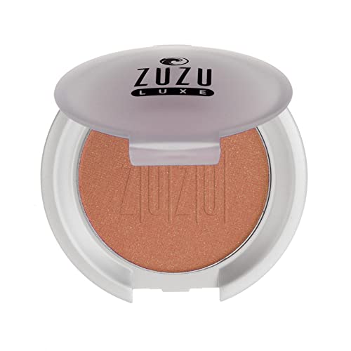 Zuzu Luxe Mineral Blush (Bella Donna - Golden Terra Cotta/Warm Shimmer), Richly Pigmented, Velvety Smooth Formula. Natural, Paraben Free, Vegan, Gluten-Free, Cruelty-Free, Non Gmo, 0.1 Oz #TOP13