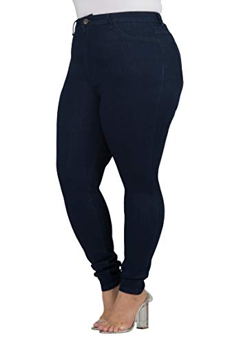 LOVER BRAND FASHION High Waisted Women Petite-Plus Size (1XL-4XL) Stretch Colored Jeans Pants2