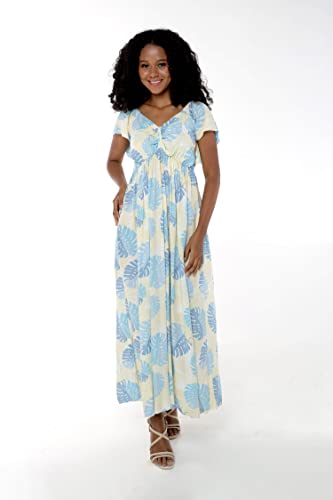 Image of Hawaii Hangover Family Matching Hawaiian Clothes, Pacific Palm Cream | Family matching Hawaiian outfits, Pacific Palm Cream, lightweight rayon, machine washable, tropical leaf print, luaus