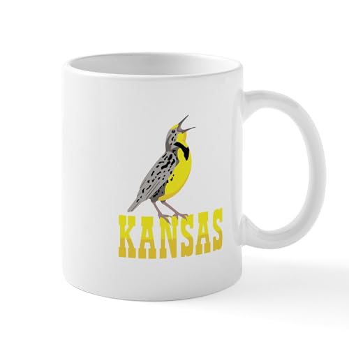 Taza de cerámica 11 oz con diseño Meadowlark miniatura 1