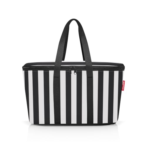 reisenthel coolerbag summerstripes Black - Kühltasche aus hochwertigem Polyestergewebe – Ideal für das Picknick, den Einkauf und unterwegs – Ansicht 1