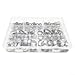 304 Stainless Steel Single Ear Hose Clamp 130pcs Set For Automotive Plumbing And Industrial Tubing Rust Proof Clamp Assortment For Secure Fastening