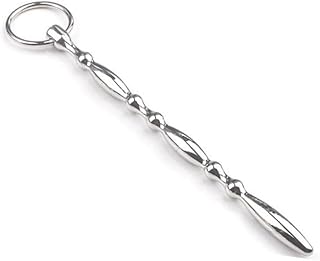 Male Toy Stainless Steel Eyelets with Safety Anti Slip Rings for deep Exploration and urethral Dilation