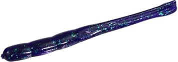 Zoom Z Drop Worm, 15 Pack, 4in, Junebug, 122005X
