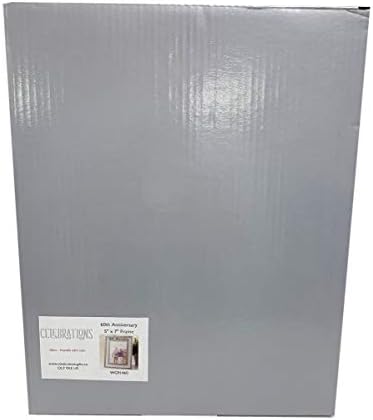 60th Wedding Anniversary Photo Frame Diamond Mirror Glass Crystal Diamante Gift