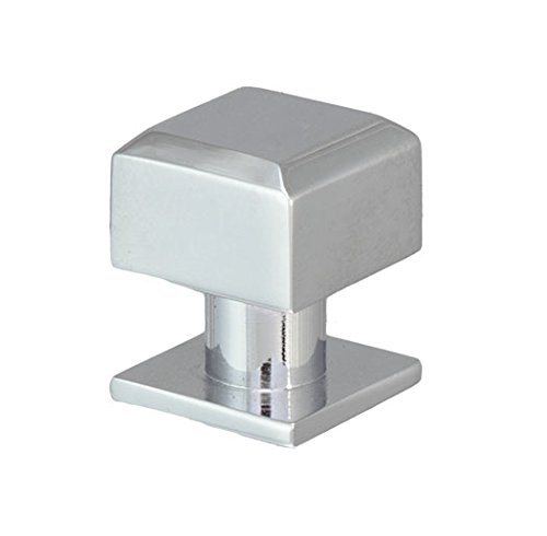 EVI Herrajes 1092/15 - Knob, Finish White Chrome (Brass), Chrome,white