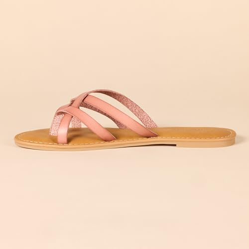 Image of Amazon Essentials Women's Strappy Slide Flat Sandal
