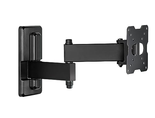 Meliconi FLATSTYLE FDR100, Double Rotation TV Wall Mount, Flat TV bracket from 14" to 25", VESA mount 50-75-100