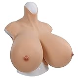 YIQI S-CUP Giant Breastplate Silicone Breast Form for Crossdressers Transgender Cosplay (Nude, S)