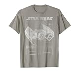 Star Wars TIE Fighter Blueprint Schematics Graphic T-Shirt T-Shirt