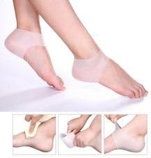 Moisturizing Heel Support and Skin Softening Gel Heel Sleeves for Heel Pain Relief, Heel Fissures, Dry Cracked Heel Repair, Protective Cushioning for Plantar Fasciitis by JERN for Men and Women