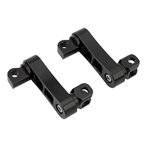 Image of Generic Motorcycle Passenger Rear Foot Peg Bracket Mount Kits Foot Peg Clamp Support Black | 1 Pair Motorcycle Passenger Footpegs with Mounting Hardware