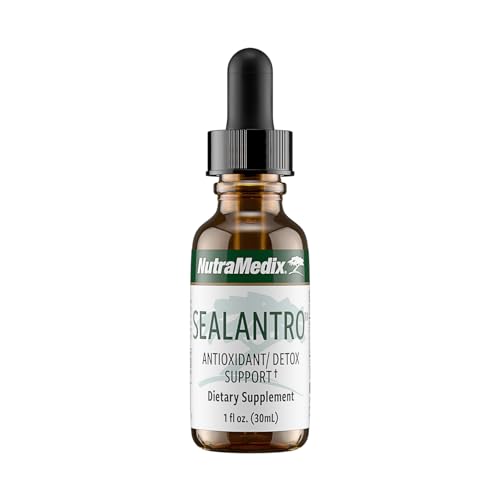 NutraMedix Sealantro - Body Detox Drops & Antioxidants Supplement - Chlorella Pacific Cold-Water Red Seaweed & Cilantro Extract - Herbal Detox Formula (1oz)