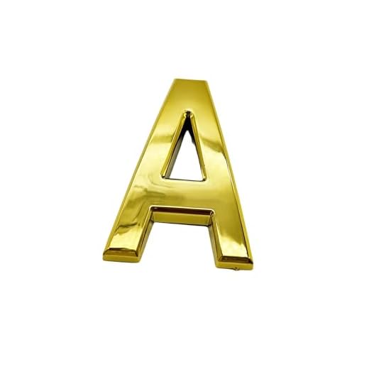 NumRealm Door Number, 3D Waterproof House Numbers, Self Adhesive Mailbox Address Garden Apartment Hotel Café Signage, Gold-A