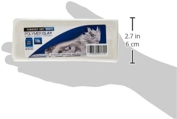 Sargent Art Polymer Baking Clay, White,1 Count