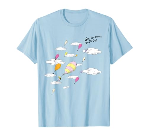 Dr. Seuss Oh The Places You'll Go! Officially Licensed T-Shirt