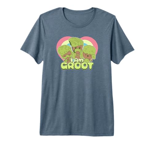 T-shirt Groot Rainbow Hearts Marvel pour afficher votre bonne humeur