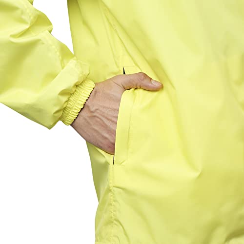 Image of Zeel Rain Coat for Men Waterproof for Bike Riders with Adjustable Hood along with inner pockets,Waterproof Rainwear Suit with Polyester Jacket and Pants