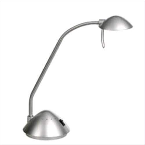 Preisvergleich Produktbild Alco Schreibtischleuchte Silber Halogen G4, 220 / 12V, 20W