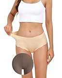 LEVAO Camel Proof Underwear for Women Seamless Underwear with Camel Concealer Toe No Show Yoga Bikini Workout Panties