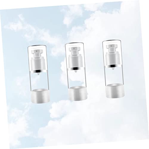 VINTORKY 3pcs Sunscreen Spray Bottles Press Pump Travel Bottles for Cosmetics Refillable and Portable for Outdoor and Travel Use