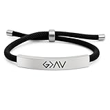 God Is Greater Than the Highs and Lows Bracelet - , Christian Bracelet Wristbands, Elegant Faith-Inspired Jewelry for Men and Women, Highs and Lows Symbol, Adjustable and Comfortable Design, God Bracelet