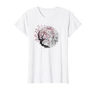 Sakura cherry blossom outfit for men and women who love flowers, Japanese culture, nature, Futaba Sakura, cherry blossom clothing. Lightweight, Classic fit, Double-needle sleeve and bottom hem