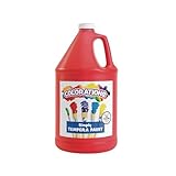 Colorations Tempera Paint, Gallon Size, Red, Non Toxic, Vibrant, Bold, Kids Paint, Craft, Hobby, Fun, Art Supplies (Item # GSTRE)