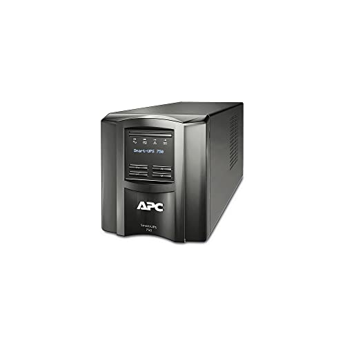 APC Smart-UPS SMT - SMT750I - Uninterruptible Power Supply 750VA (Line Interactive, AVR, LCD Panel, 6 Outlets IEC-C13, Shutdown Software)