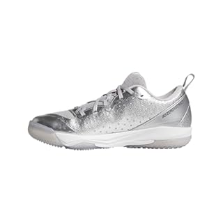 adidas Womens Adizero Instinct Silver Speed Turf Softball,Silver Metallic/Black/Grey,9.5