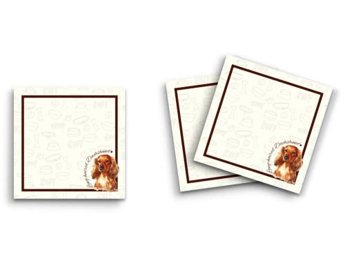 Notes adhésives teckel 7,6 x 7,6 cm pour ne plus oublier vos tâches