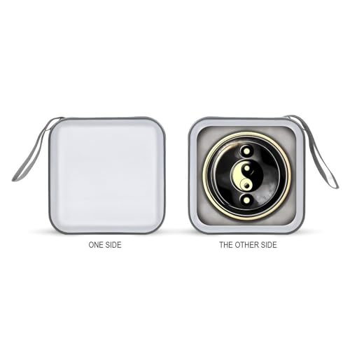 Étui à CD rigide 40 DVD Yin Yang pour rangement auto