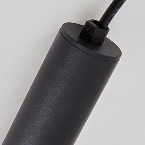 Lámpara de suspensión cilíndrica RAGGZZ de aluminio, candelabro premium de luz negra 40cm 5