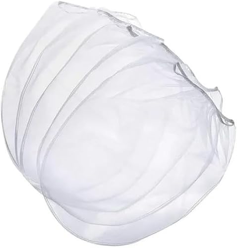 5 Pcs White Paint Strainer Bags 1 Gallon Paint Filter Bag White Fine Mesh Disposable Bag Bucket Strainer with Elastic Drawstring Top Opening for Paint Gardening Use Safety Paint Application Tools