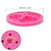 uxcell 10 Pcs Plastic 36mm Diameter D Shape Shaft Hole DIY Gear Band Pulley Red