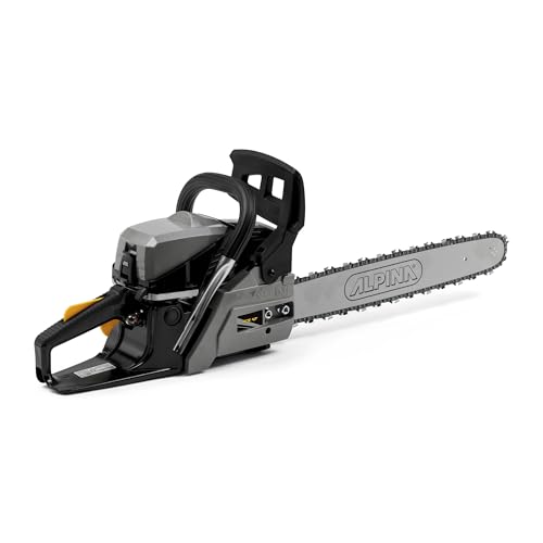 Alpina ACS 47 Tronçonneuse À Essence, 45 cm³, 45 cm – Pompe À Huile Automatique, Frein De Chaîne Double – Pour Coupe De Bois Domestique