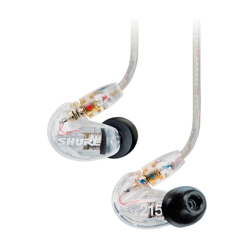 Image of Shure SE425 PRO Wired Earbuds - Professional Sound Isolating Earphones with Detailed Sound, Dual-Driver Hybrid, Secure in-Ear Fit, Detachable Cable, Durable Quality, Clear (Pack of 6)