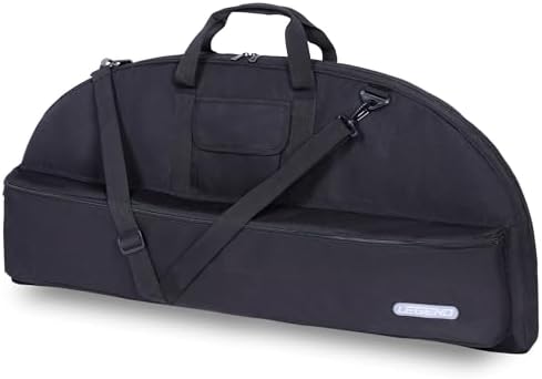 Legend Essential Compound Bow Case 37in & 45in – Compound Bow Bag with Arrow Tube Pocket & Backpack Straps – Durable Nylon, Soft & Lightweight Design – Archery Accessory Protection-36 or 44″ Interior