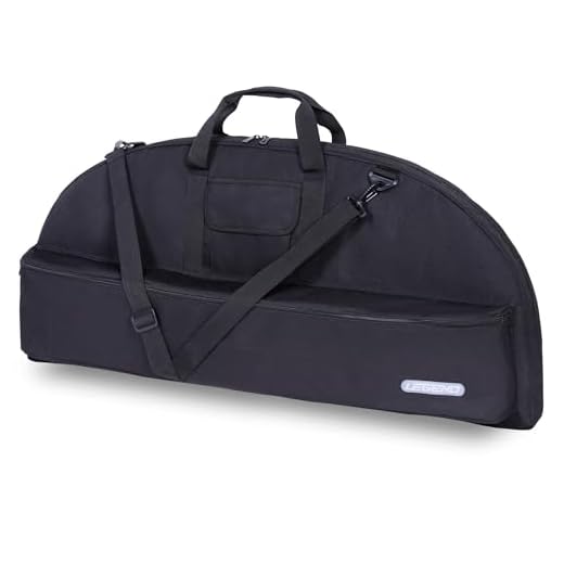 LEGEND Essential Compound Bow Case 37in - Travel Compound Bow Bag with Arrow Tube Pocket & Backpack Straps - Durable Nylon, Soft & Lightweight Design - Archery Accessory Protection -36" Interior-Black
