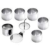SIDCO Speisering Dessertring 8 tlg. Set Servierring Ringe Former + Heber Edelstahl