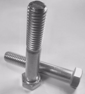 Serval Products 1/2-13 X 2-1/2 Hex Head Cap Screw Bolts Stainless Steel (18-8) (5-Pack)