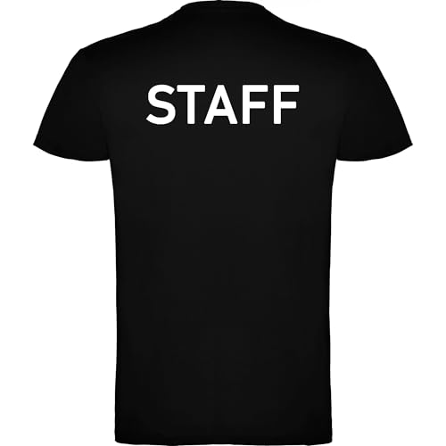 Traineando Camisetas para Organización de Eventos – Seguridad, Mantenimiento, Staff, Socorrista – Unisex Profesional (FR/ES, Letras, M, Regular, Regular, 1, Staff)