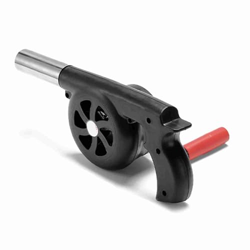 Hand Cranked Blower, Easy Outdoor Fire Starter with High Speed Airflow for Camping, Hiking, and Other Outdoor Activities (Black)