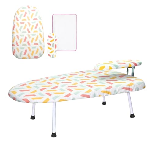 BeGrit Petite Planche a Repasser Mini Table Repassage Voyage avec Planche à Repasser pour Manches Pliage Petite Table a Repasser a Poser Compact Ironing Board...