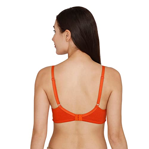 Image of Zivame Women's Cotton Non Padded Wire Free 3 /4Th Coverage Seamless T-Shirt Bra