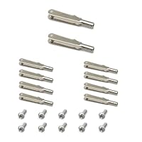 10 Stück Metallgabelkopf Set - Gewindeclips für Ferngesteuerte RC Flugmodelle Fixed Wing - Flugmodell-Zubehör Metallgabelkopf (M2)