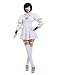 miccostumes Women's White Two-Piece Dress Outfit No 2 Type B Cosplay Costume Leotard Skirt (S, White)