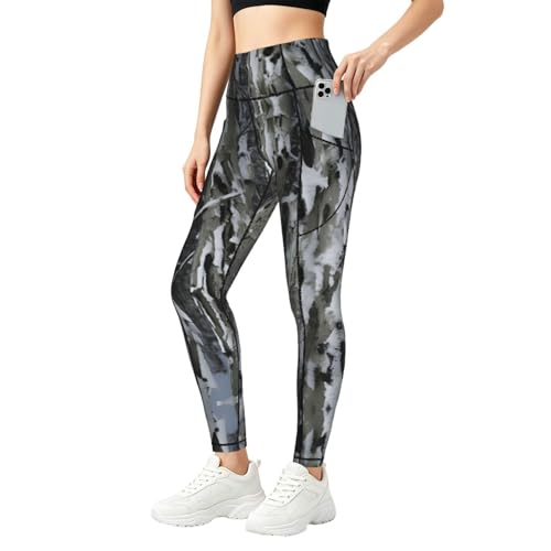 Leggings de camuflaje Cold Tree pantalones elásticos con bolsillos que no se bajan
